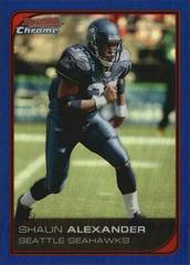Shaun Alexander [Blue Refractor] Football Cards 2006 Bowman Chrome Prices