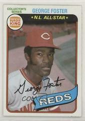George Foster #15 Baseball Cards 1980 Burger King Pitch, Hit & Run Prices
