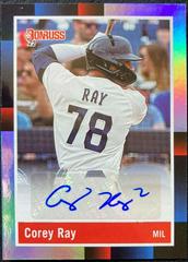 Corey Ray #R88S-CO Baseball Cards 2022 Panini Donruss Retro 1988 Signatures Prices