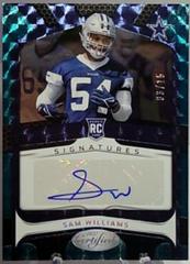 Sam Williams [Teal Etch] #RS-SW Football Cards 2022 Panini Certified Rookie Signatures Prices