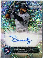 Bryan De La Cruz [Speckle] #RA-BD Baseball Cards 2022 Bowman Sterling Rookie Autographs Prices