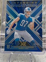 Aidan Hutchinson [Blue] Football Cards 2022 Panini XR Impending Greatness Prices