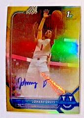 Johnny Davis [Yellow Refractor] #BCPA-JD Basketball Cards 2021 Bowman University Chrome Autographs Prices