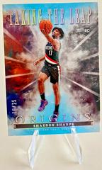Shaedon Sharpe [Turqoise] #2 Basketball Cards 2022 Panini Origins Taking the Leap Prices