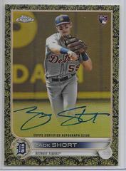 Zack Short #GEA-ZS Baseball Cards 2022 Topps Gilded Collection Chrome Gold Etch Autographs Prices