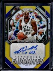 Karl Malone [Gold Prizm] #9 Basketball Cards 2023 Panini Prizm Franchise Favorites Signature Prices