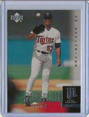 Johan Santana [Exclusives Gold] #11 Baseball Cards 2001 Upper Deck Prices