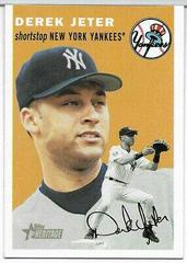Derek Jeter [Orange Background] Baseball Cards 2003 Topps Heritage Prices