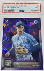Bobby Witt Jr. [SP Variation Sapphire Purple] #77 Baseball Cards 2022 Bowman Chrome Prices