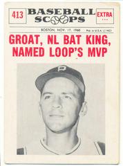 Groat, NL Bat King [Named Loop's MVP] Baseball Cards 1961 NU Card Scoops Prices