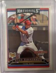 Ryan Zimmerman Baseball Cards 2006 Topps National Baseball Card Day Prices