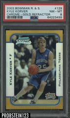 Kyle Korver [Chrome Gold Refractor] #129 Basketball Cards 2003 Bowman Prices