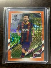 Lionel Messi [Orange] #1 Soccer Cards 2020 Topps Chrome UEFA Champions League Prices