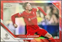 Jordan Henderson [Red Refractor] #16 Soccer Cards 2021 Topps Chrome UEFA Champions League Prices