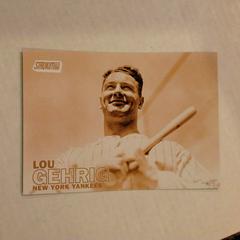 Lou Gehrig [5x7 Gold] #87 Baseball Cards 2016 Stadium Club Prices