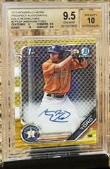 Abraham Toro [Gold Shimmer] #CPA-AT Baseball Cards 2019 Bowman Chrome Prospects Autographs Prices