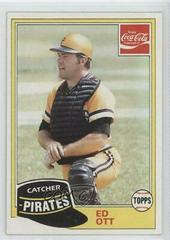 Ed Ott #8 Baseball Cards 1981 Coca Cola Prices