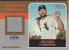 Jose Abreu [Gold] #JA Baseball Cards 2019 Topps Heritage Clubhouse Collection Relics Prices