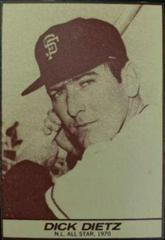 Dick Dietz [Hand Cut] Baseball Cards 1971 Milk Duds Prices