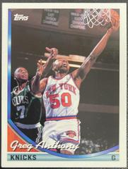 Greg Anthony #375 Basketball Cards 1994 Topps Prices