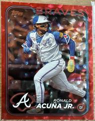 Ronald Acuna Jr. [Red Crackle Foil] Baseball Cards 2024 Topps Prices