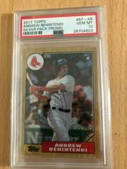Andrew Benintendi #87-AB Baseball Cards 2017 Topps Silver Pack Promo Prices