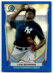 Luis Severino [Chrome Blue Refractor] Baseball Cards 2014 Bowman Draft Picks Top Prospects Prices