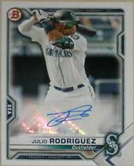Julio Rodriguez #PAPR-JR Baseball Cards 2021 Bowman Paper Prospects Autographs Prices