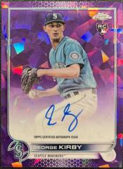 George Kirby [Purple] #RA-GK Baseball Cards 2022 Topps Chrome Update Sapphire Rookie Autographs Prices