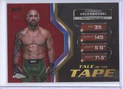 Alexander Volkanovski [Red Refractor] #TFT-7 Ufc Cards 2024 Topps Chrome UFC Tale of the Tape Prices