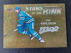 Erik Karlsson [Gold] #SS-5 Hockey Cards 2023 Upper Deck MVP Stars of the Rink Prices