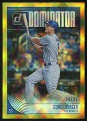 Corey Seager [Gold] #D8 Baseball Cards 2018 Panini Donruss Dominator Prices