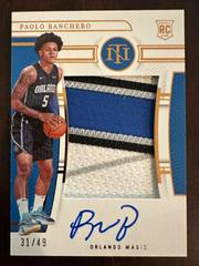 Paolo Banchero [Patch Autograph Bronze] #110 Basketball Cards 2022 Panini National Treasures Prices
