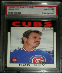 Ron Cey #194 Baseball Cards 1986 O Pee Chee Prices
