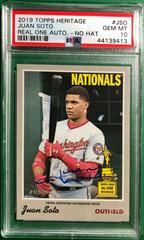 Juan Soto Baseball Cards 2019 Topps Heritage Real One Autographs Prices