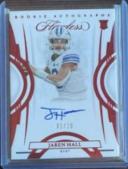 Jaren Hall [Autograph Ruby] #119 Football Cards 2023 Panini Flawless Collegiate Prices