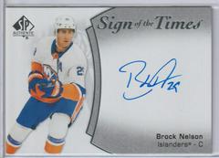 Brock Nelson #SOTT-NE Hockey Cards 2021 SP Authentic Sign of the Times Autographs Prices