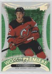 Tyce Thompson [Green] #WP-37 Hockey Cards 2021 Upper Deck Ovation World Premiere Prices