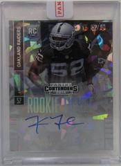 Khalil Mack [Leaning Forward Autograph Cracked Ice] Football Cards 2014 Panini Contenders Prices
