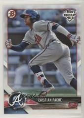 Cristian Pache #TH-CP Baseball Cards 2018 Topps Holiday Bowman Prices