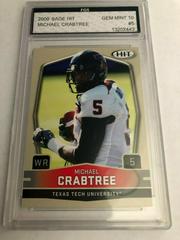 Michael Crabtree Football Cards 2009 Sage Hit Prices