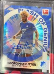 Georginio Rutter [Autograph] Soccer Cards 2022 Topps Chrome Bundesliga Flash of Genius Prices