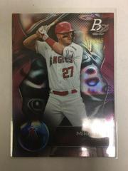 Mike Trout [Red Platinum Bar] Baseball Cards 2023 Bowman Platinum Prices