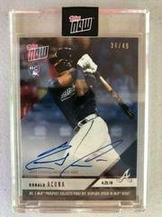 Ronald Acuna [Autograph Blue] #125C Baseball Cards 2018 Topps Now Prices