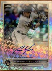 Christian Yelich #CA-CY Baseball Cards 2022 Topps Chrome Logofractor Autographs Prices