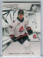 Brayden Yager #65 Hockey Cards 2021 SP Game Used CHL Prices