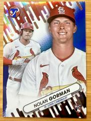 Nolan Gorman [Blue] Baseball Cards 2023 Topps Pristine Fresh Faces Prices