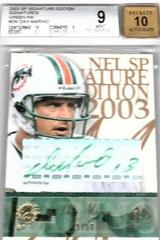 Dan Marino [Green] Football Cards 2003 SP Signature Signature Edition Prices