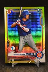 Christopher Morel [Yellow Foil] #BFE-131 Baseball Cards 2021 Bowman 1st Edition Prices