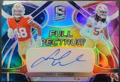 Fred Warner [Nebula] Football Cards 2022 Panini Spectra Full Spectrum Autographs Prices